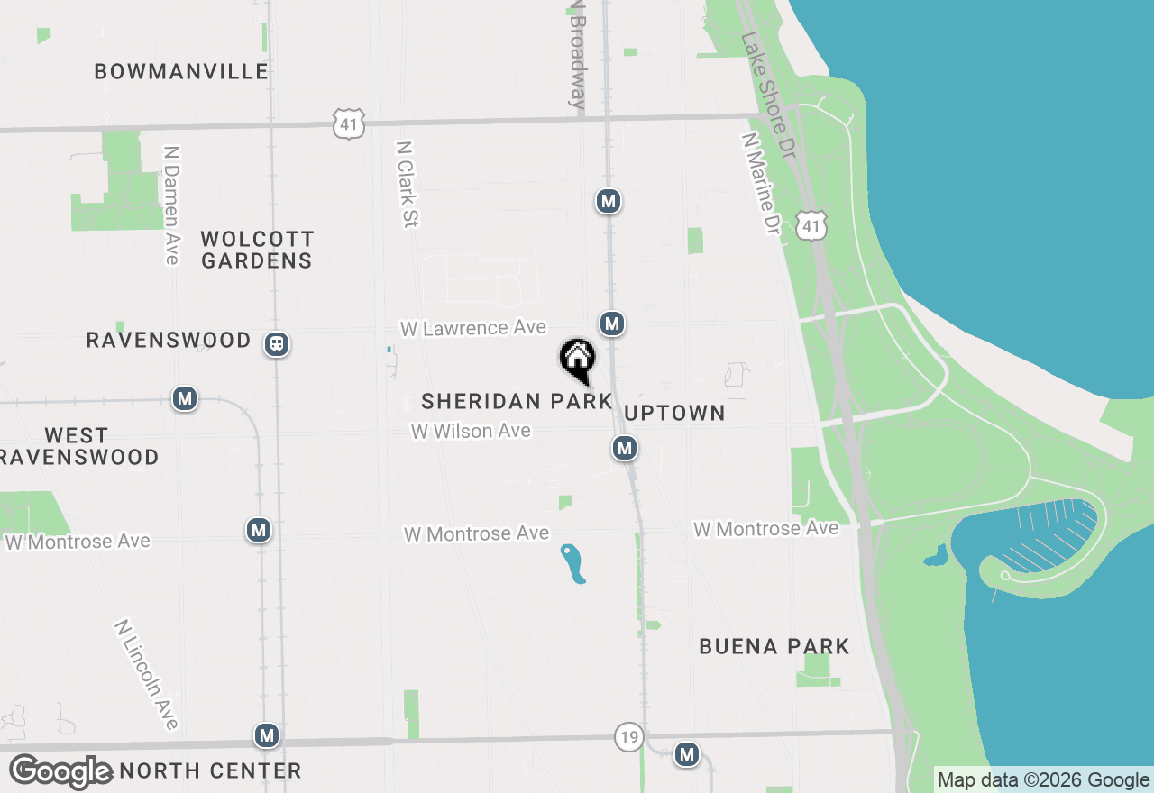 Map of 4630 N Racine Avenue #2, Chicago, IL 60640