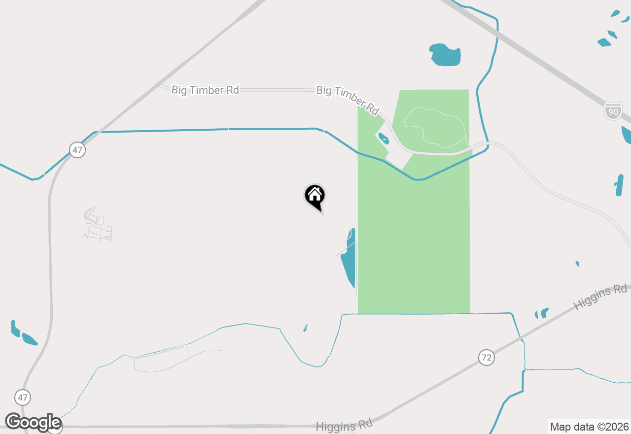 Map of 2458 Plains Drive, Pingree Grove, IL 60140