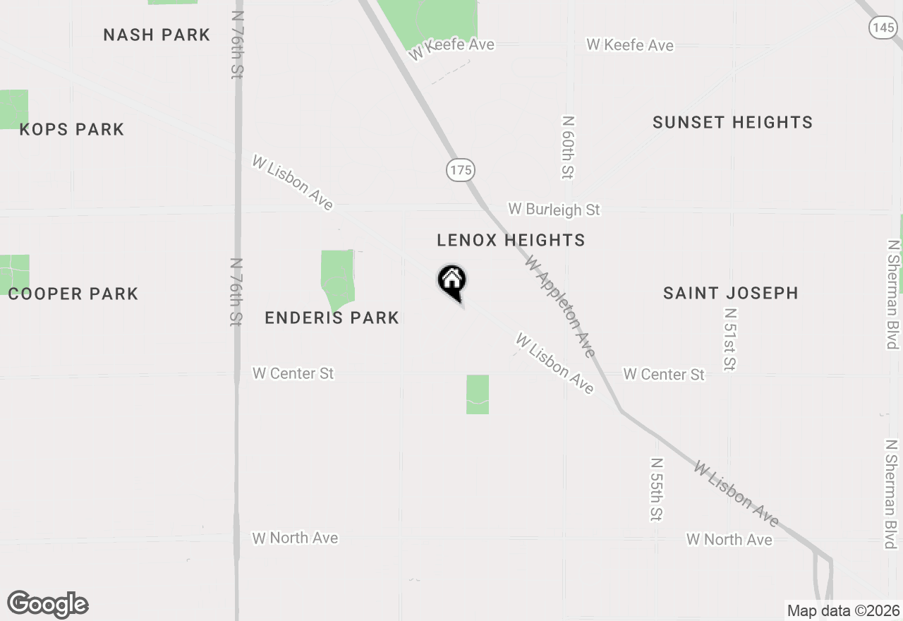 Map of 2844 N Hartung Ave, Milwaukee, WI 53210