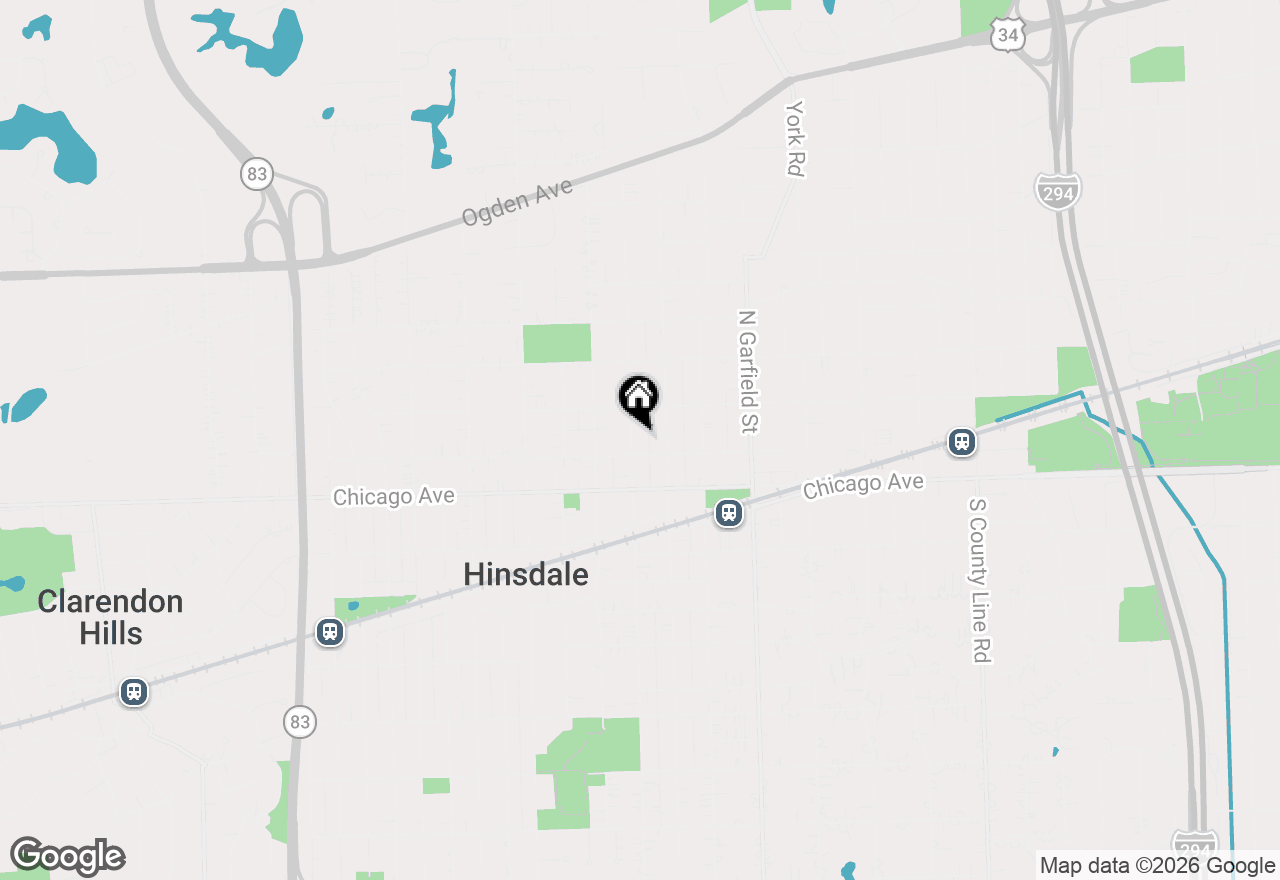 Map of 111 N Grant Street, Hinsdale, IL 60521