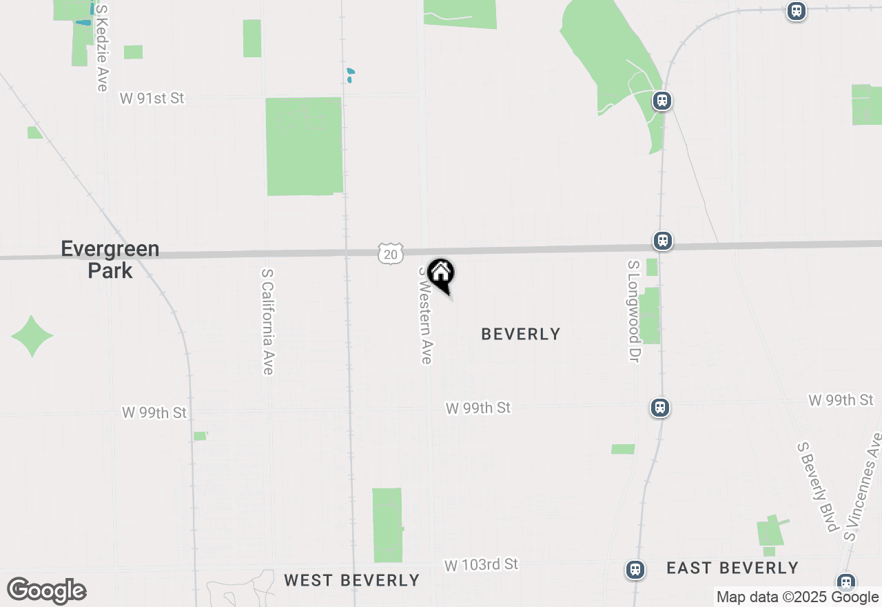 Map of 9616 S Claremont Avenue, Chicago, IL 60643