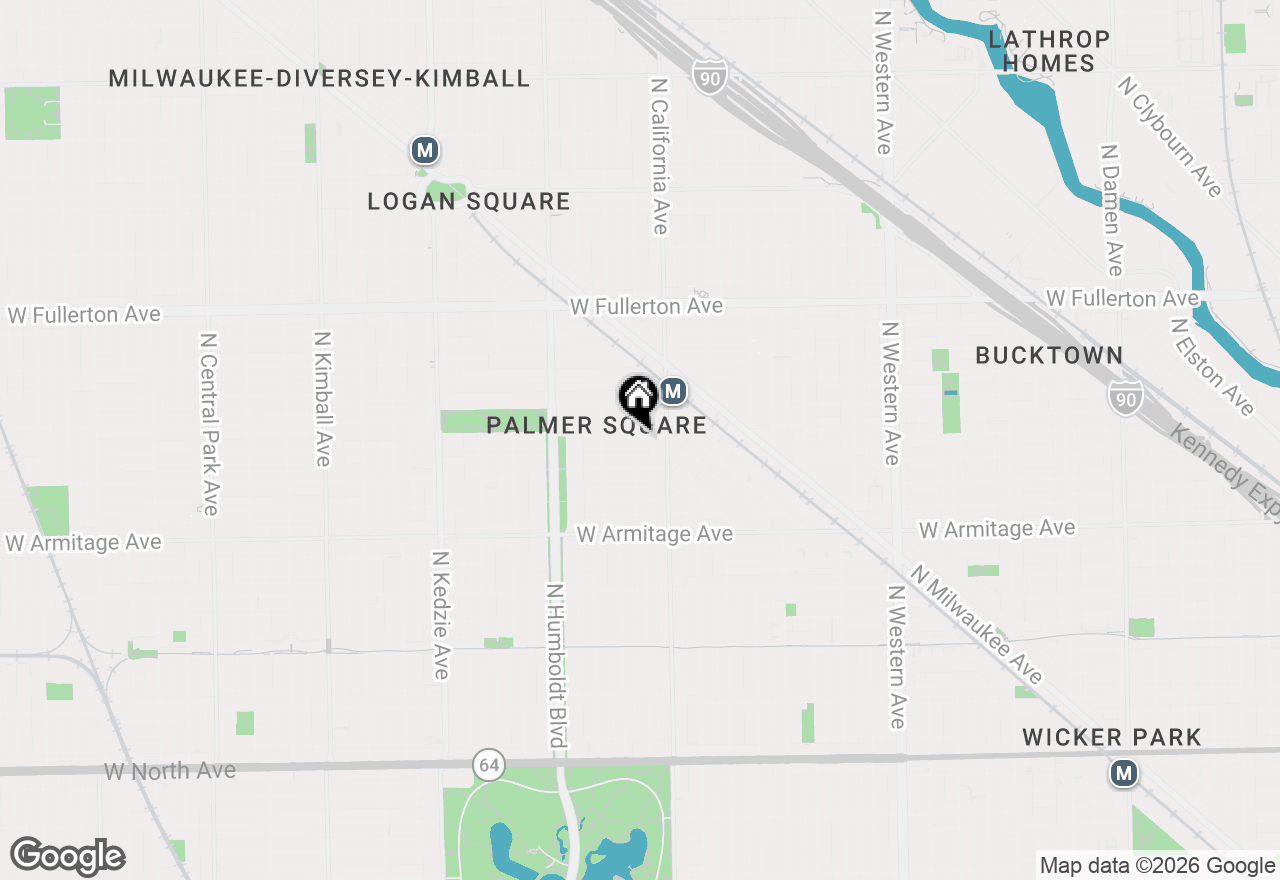 Map of 2823 W Shakespeare Avenue #2, Chicago, IL 60647