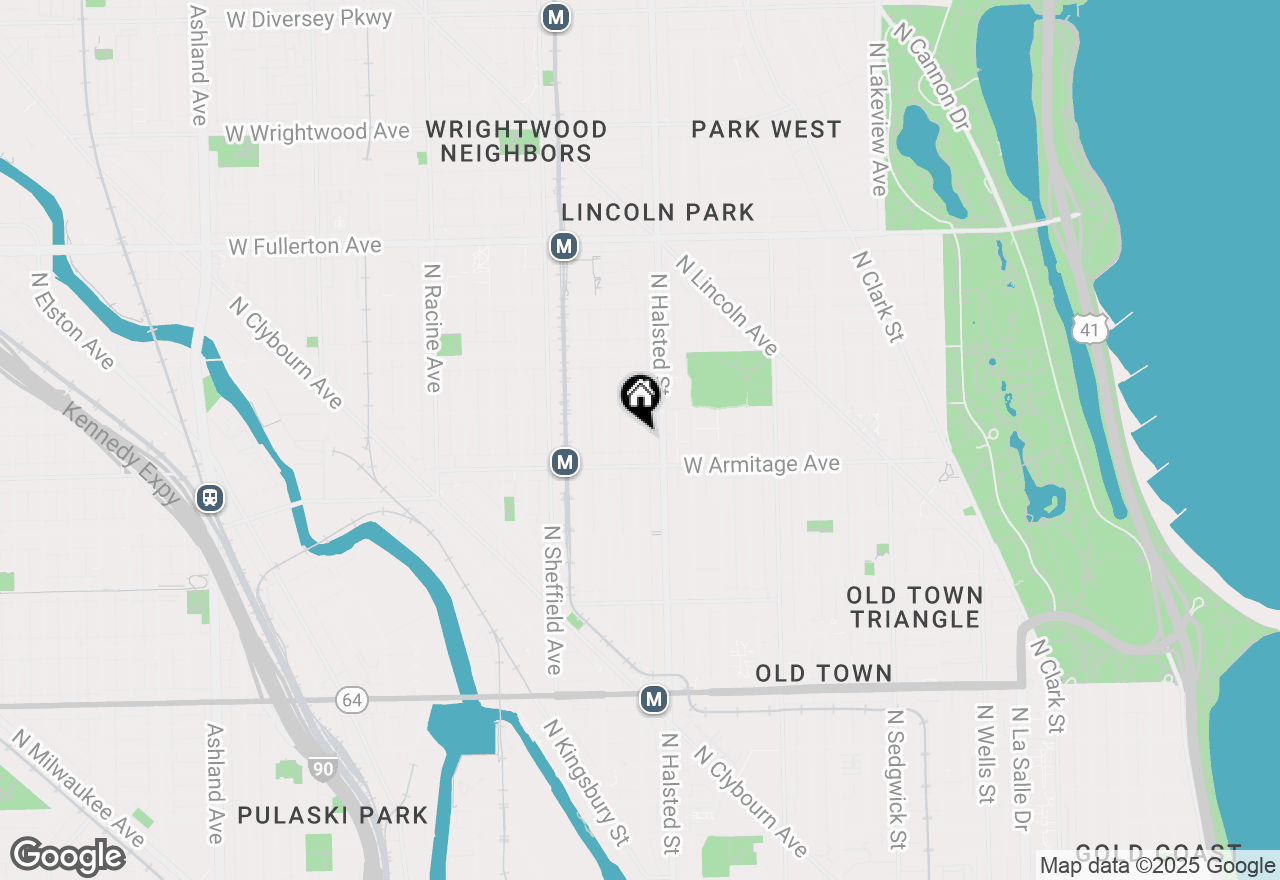 Map of (Address confidential), Chicago, Illinois 60614