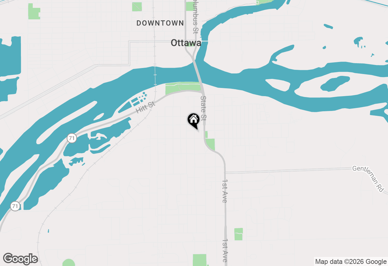 Map of 529 Christie Street, Ottawa, IL 61350