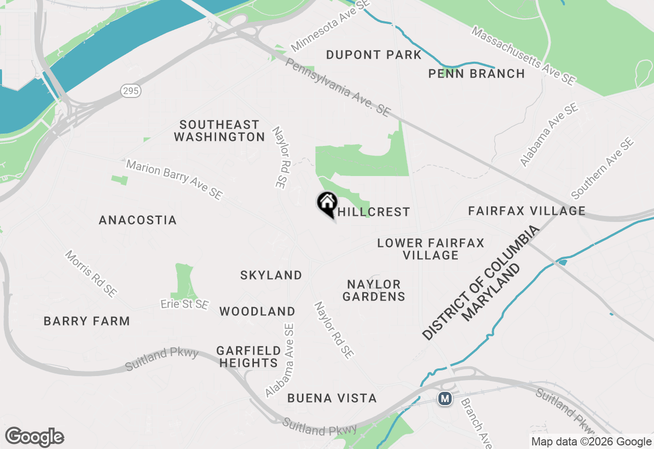 Map of 2937 Fort Baker Drive Se, Washington, DC 20020