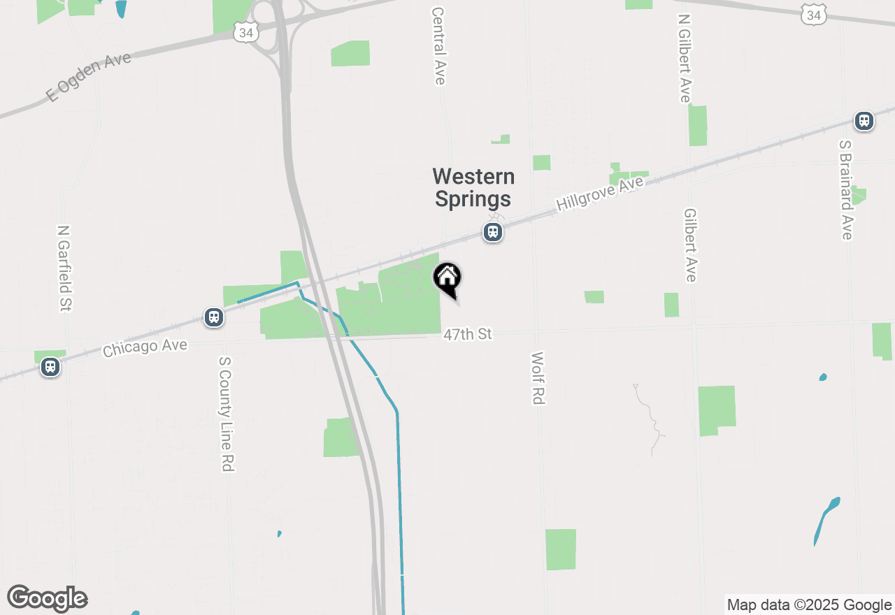 Map of 4613 Central Avenue, Western Springs, IL 60558