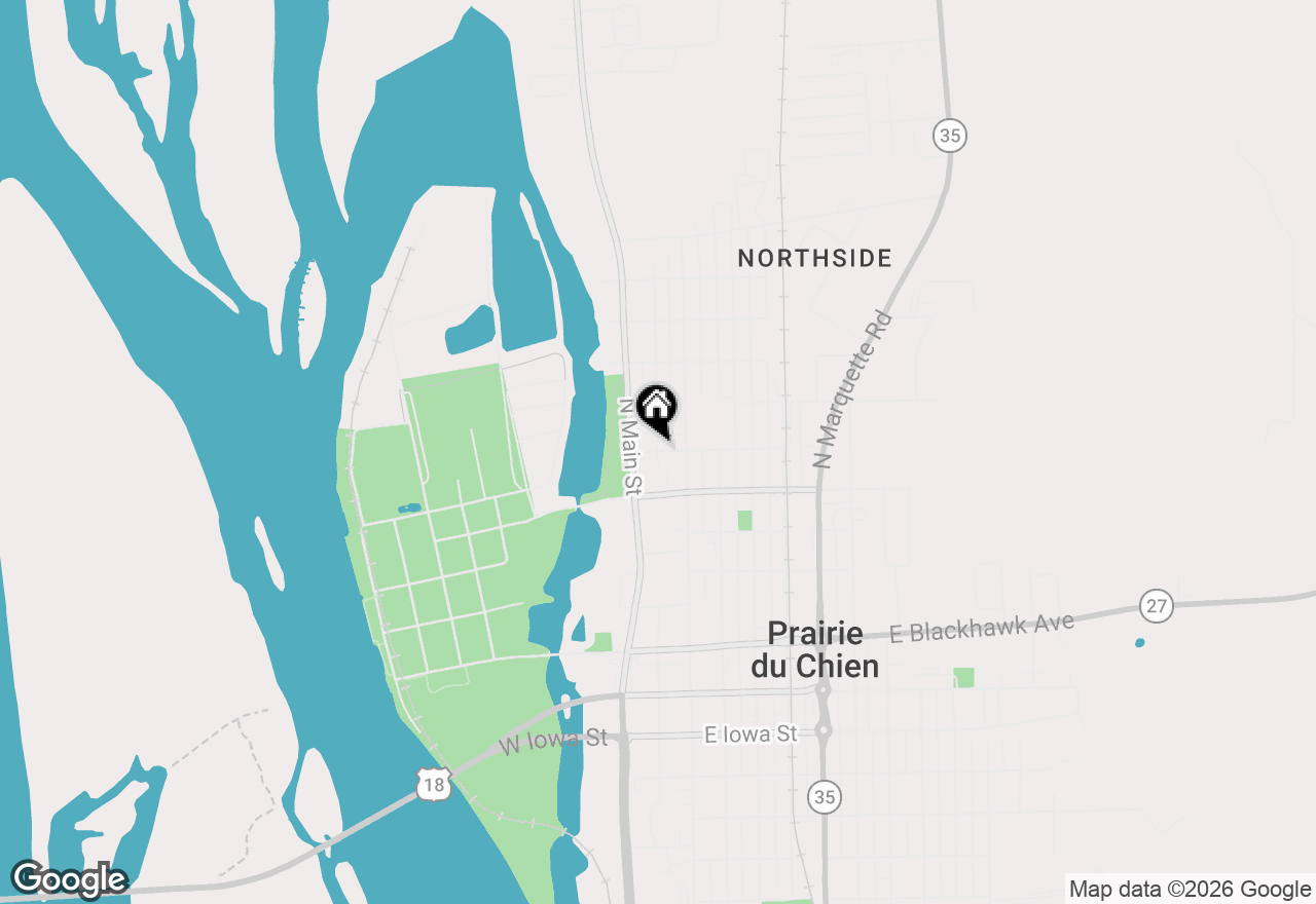 Map of 0 N Prairie Street, Prairie Du Chien, WI 53821