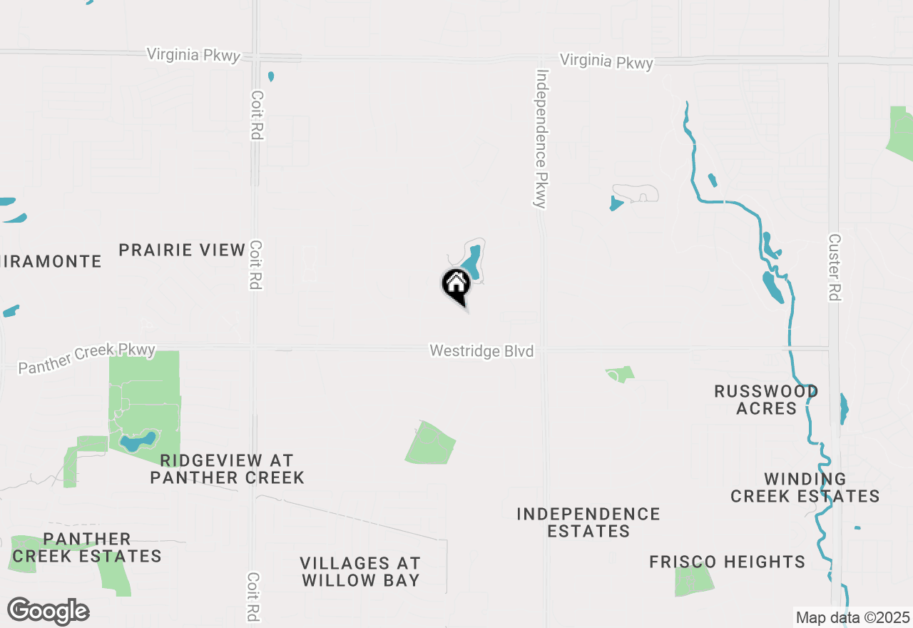 Map of 10216 Flat Creek Trail, Mckinney, TX 75072