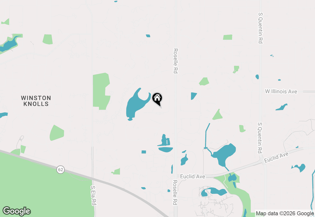 Map of 1647 Balmoral Circle, Inverness, IL 60067