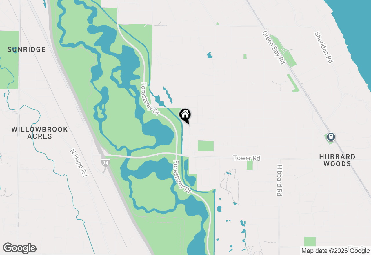 Map of 1000 Pine Tree Lane, Winnetka, IL 60093