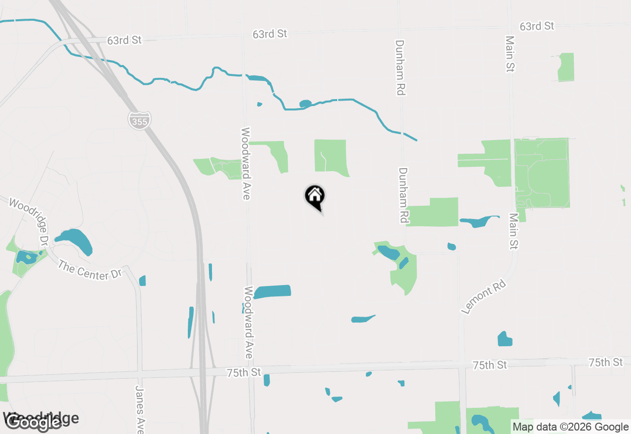 Map of 1725 Monmouth Place, Downers Grove, IL 60516