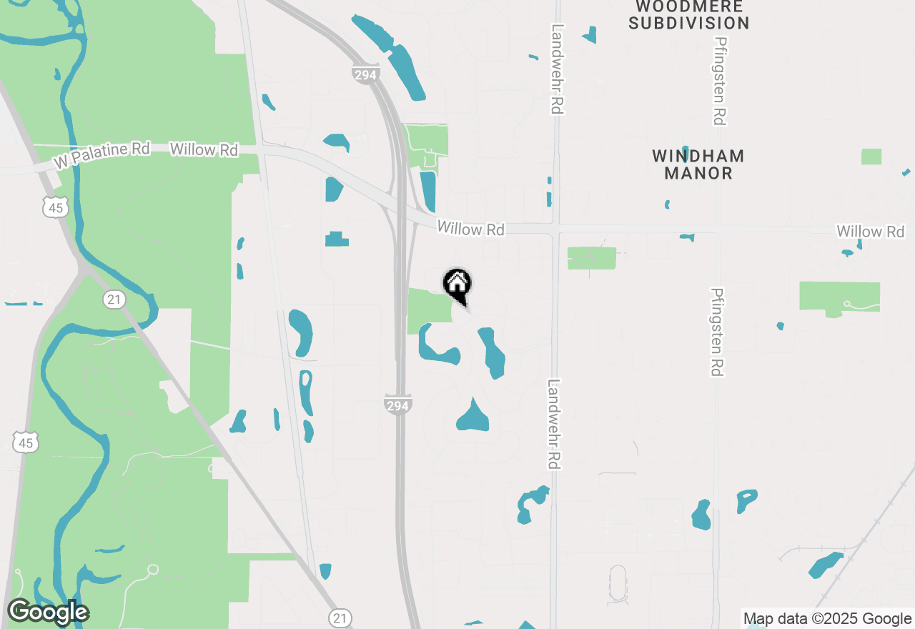 Map of 2503 Indian Ridge Drive, Glenview, IL 60026