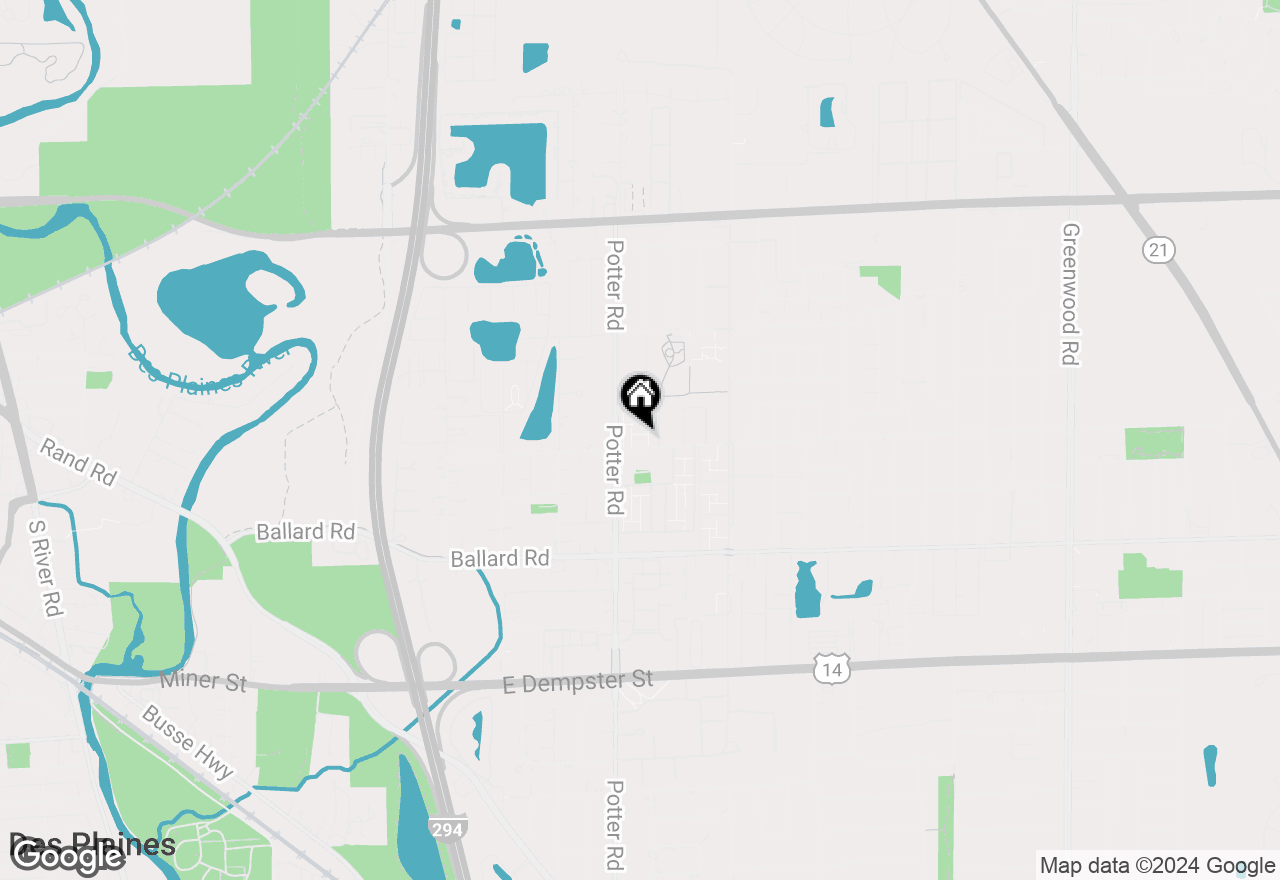 Map of 9350 W Church Street #2-C, Des Plaines, IL 60016