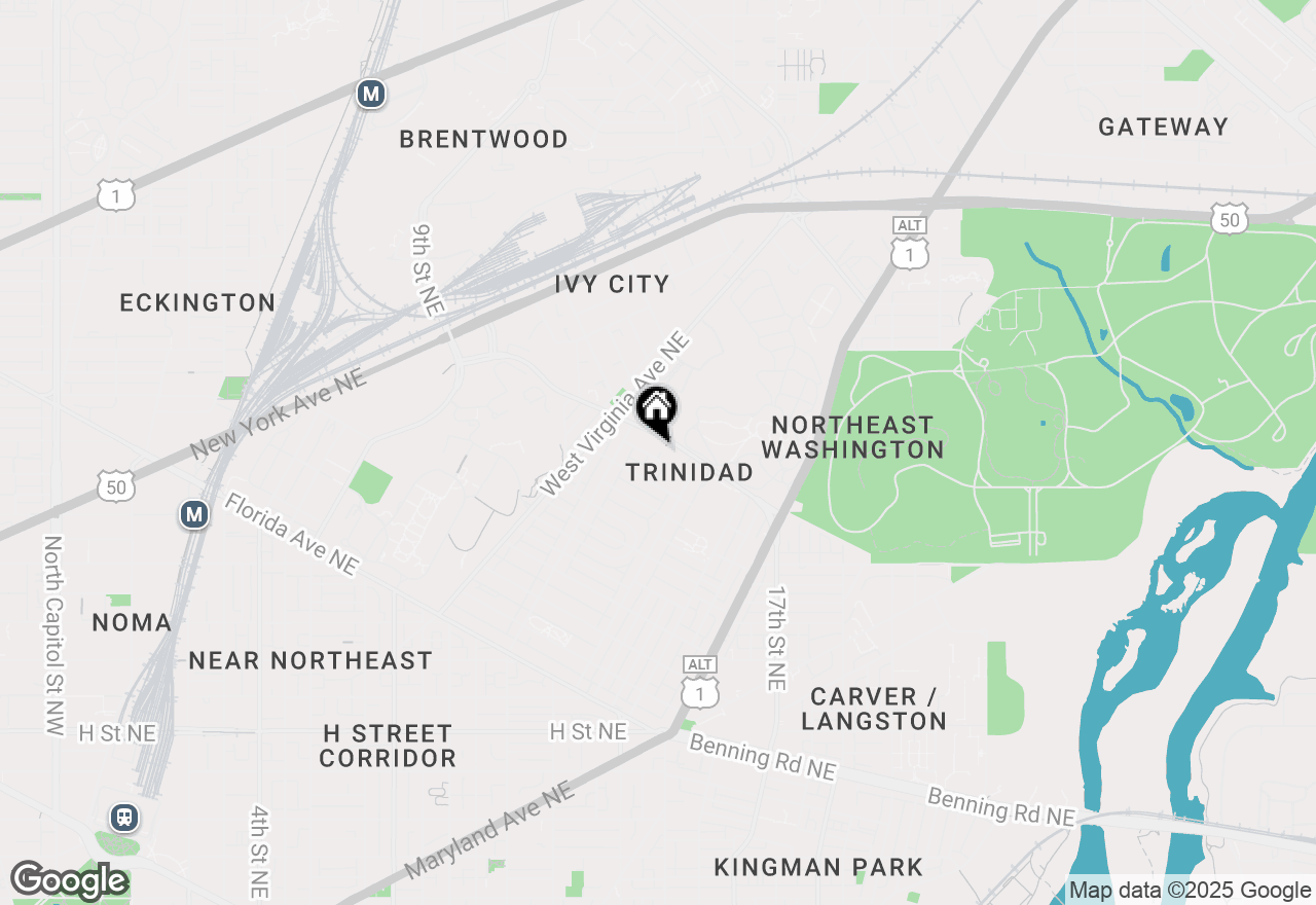 Map of 1240 Simms Place Ne #UNIT A, Washington, DC 20002