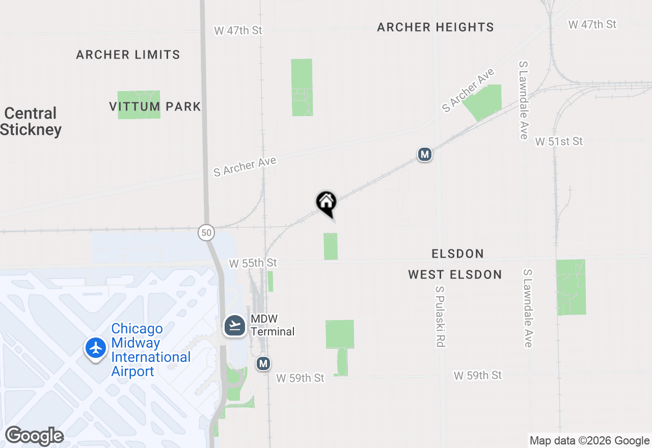 Map of 5343 S Kostner Avenue, Chicago, IL 60632