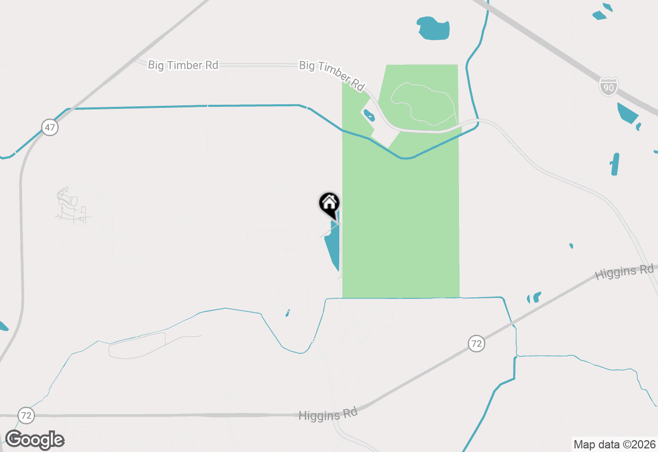 Map of 833 Americana Avenue, Pingree Grove, IL 60140