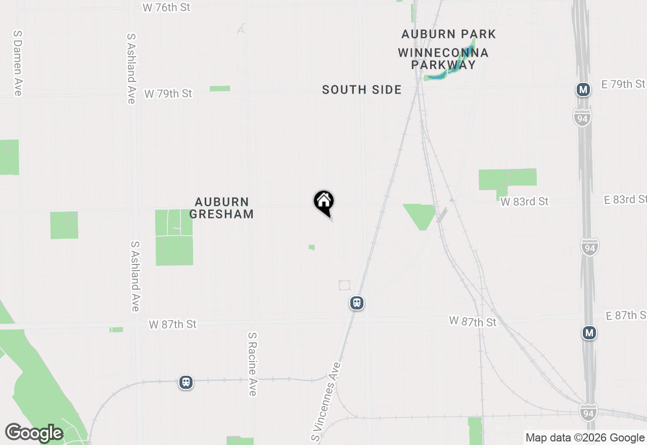 Map of 8337 S Sangamon Street, Chicago, IL 60620