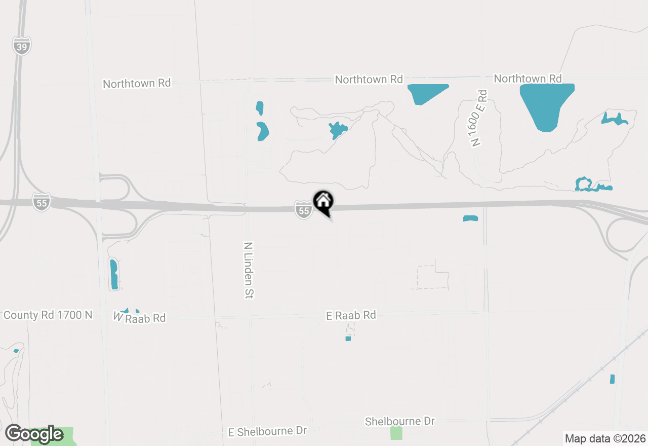 Map of 507 Wild Turkey Lane, Normal, IL 61761