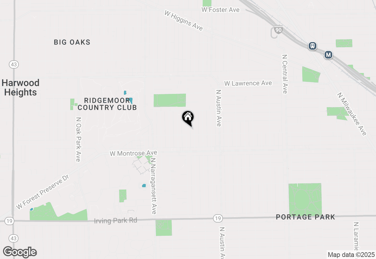 Map of 4519 N Melvina Avenue, Chicago, IL 60630