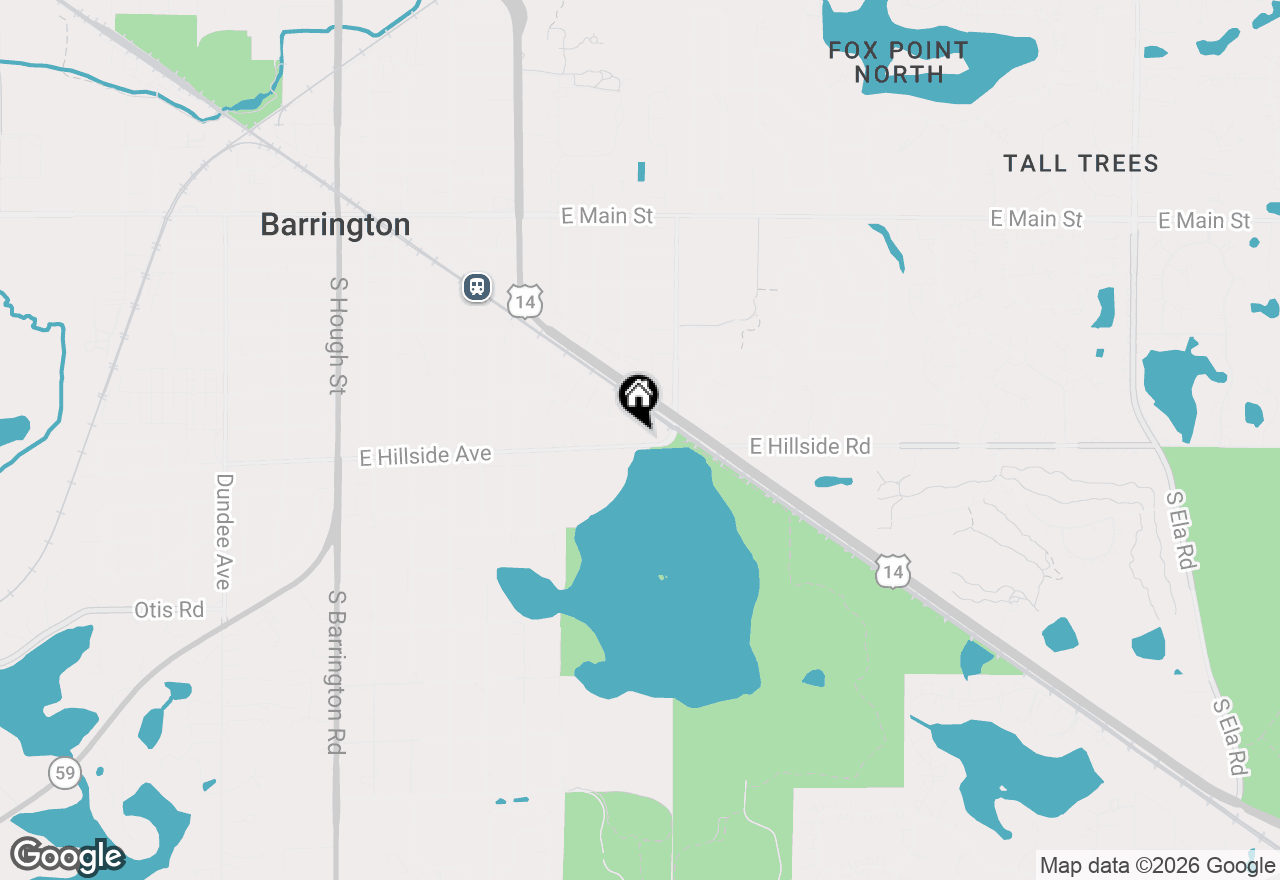 Map of 802 E Hillside Avenue, Barrington, IL 60010