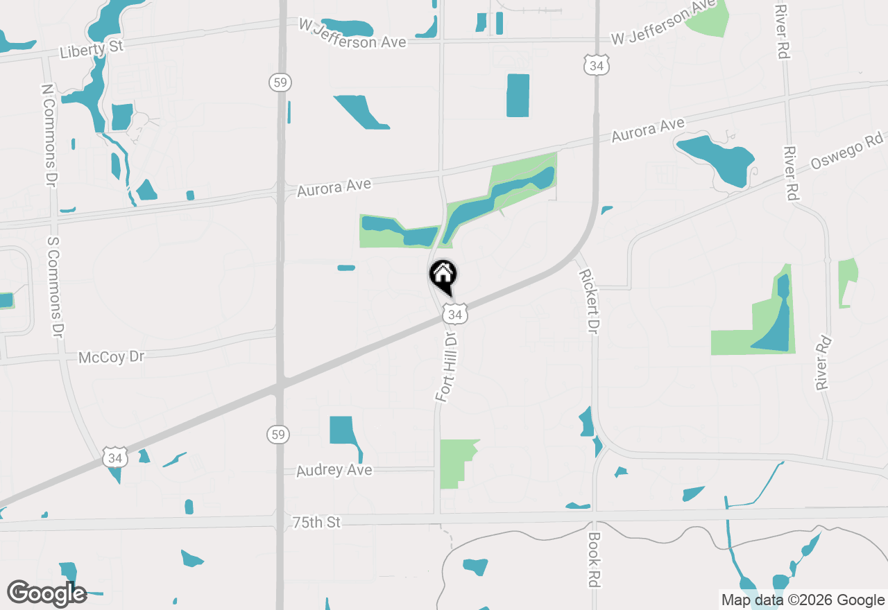 Map of 2407 Orchid Court, Naperville, IL 60540