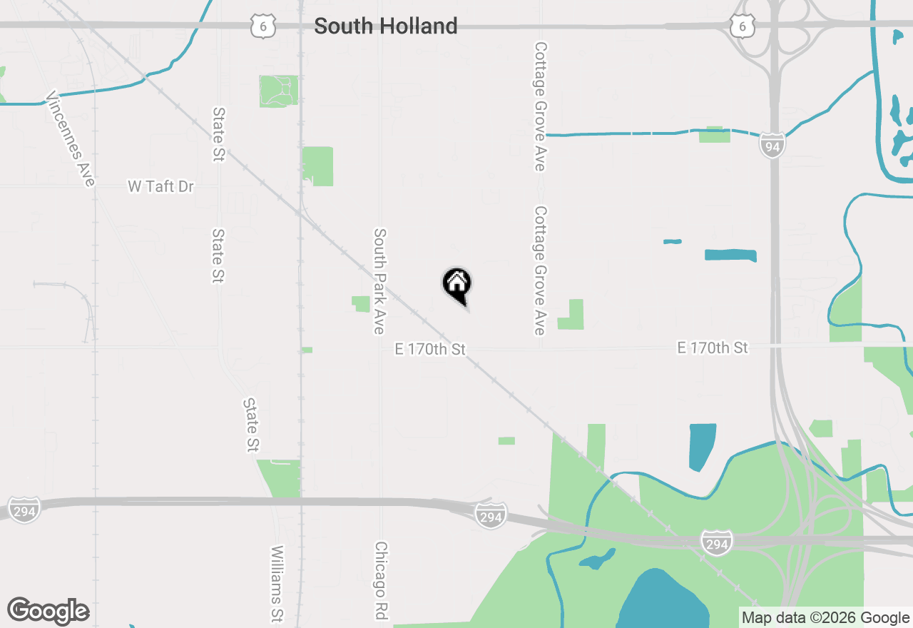 Map of 16914 Parkside Avenue, South Holland, IL 60473