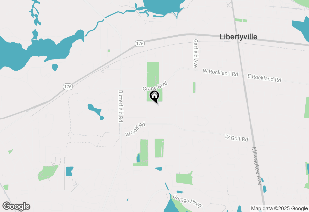 Map of 923 Crestfield Avenue, Libertyville, IL 60048