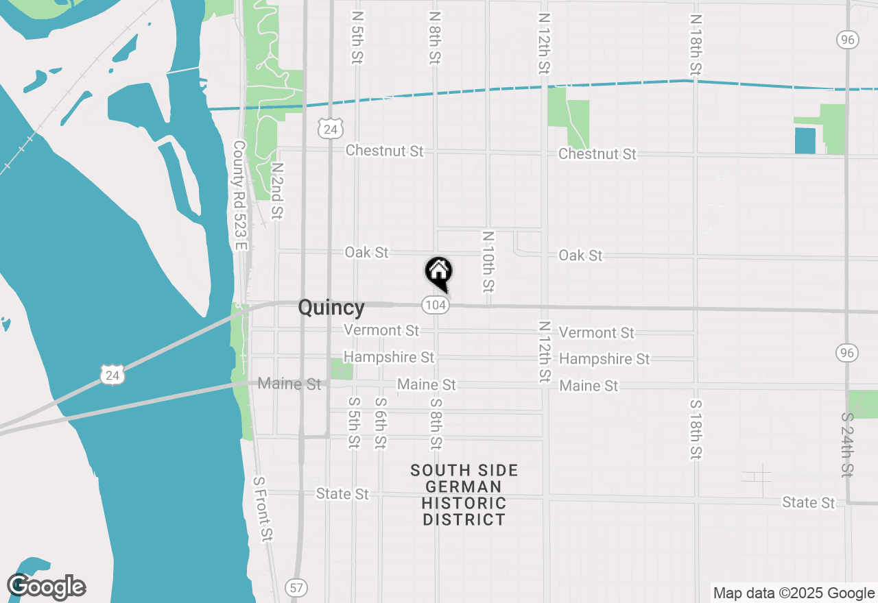 Map of 801 Broadway, Quincy, IL 62301