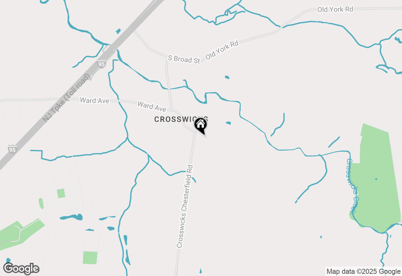 Map of 442 Ellisdale Road, Crosswicks, NJ 08515