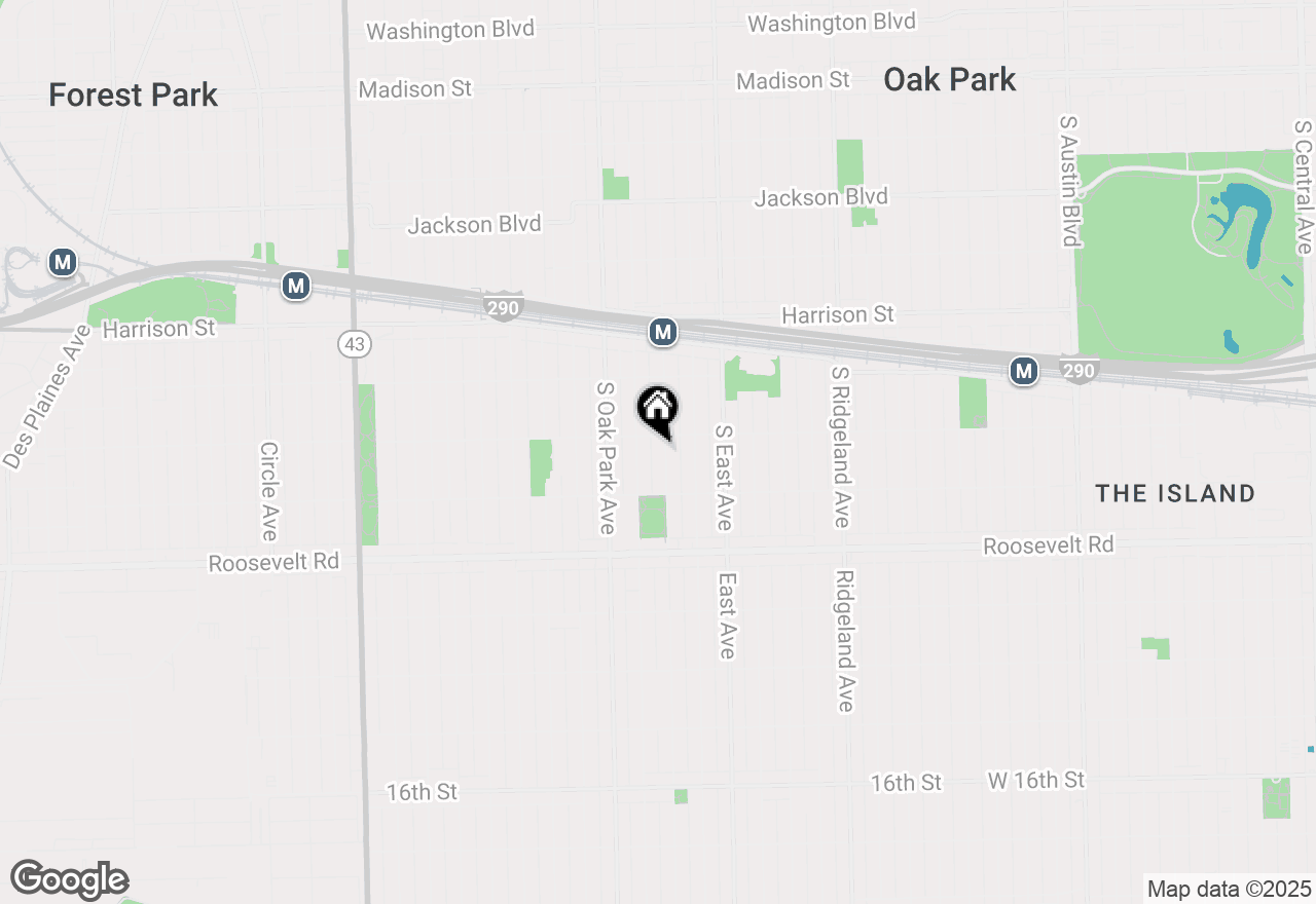 Map of (Address confidential), Oak Park, Illinois 60304