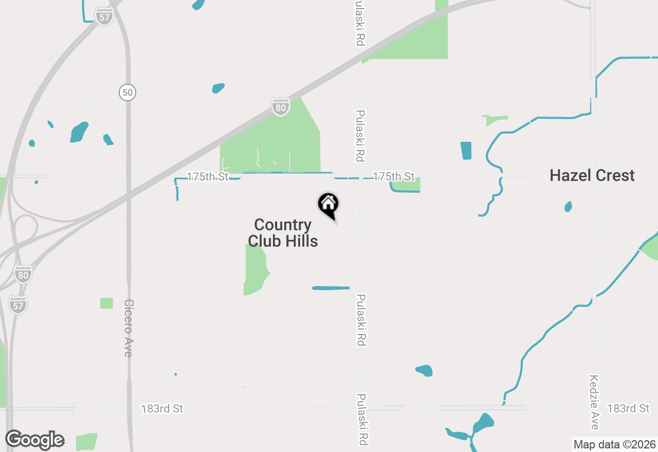Map of 4101 176th Place, Country Club Hills, IL 60478