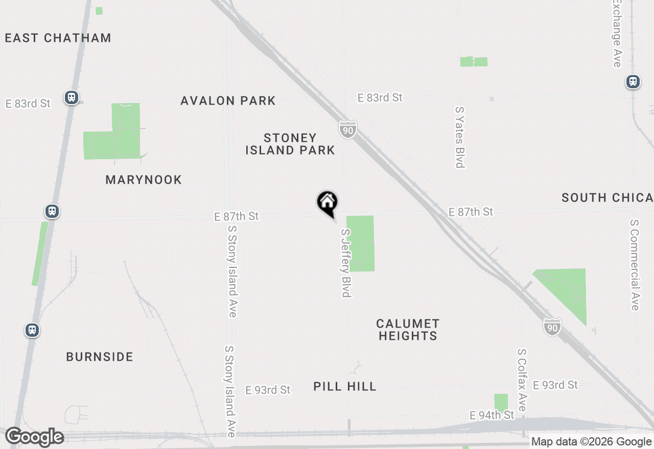 Map of 8718 S Euclid Avenue, Chicago, IL 60617