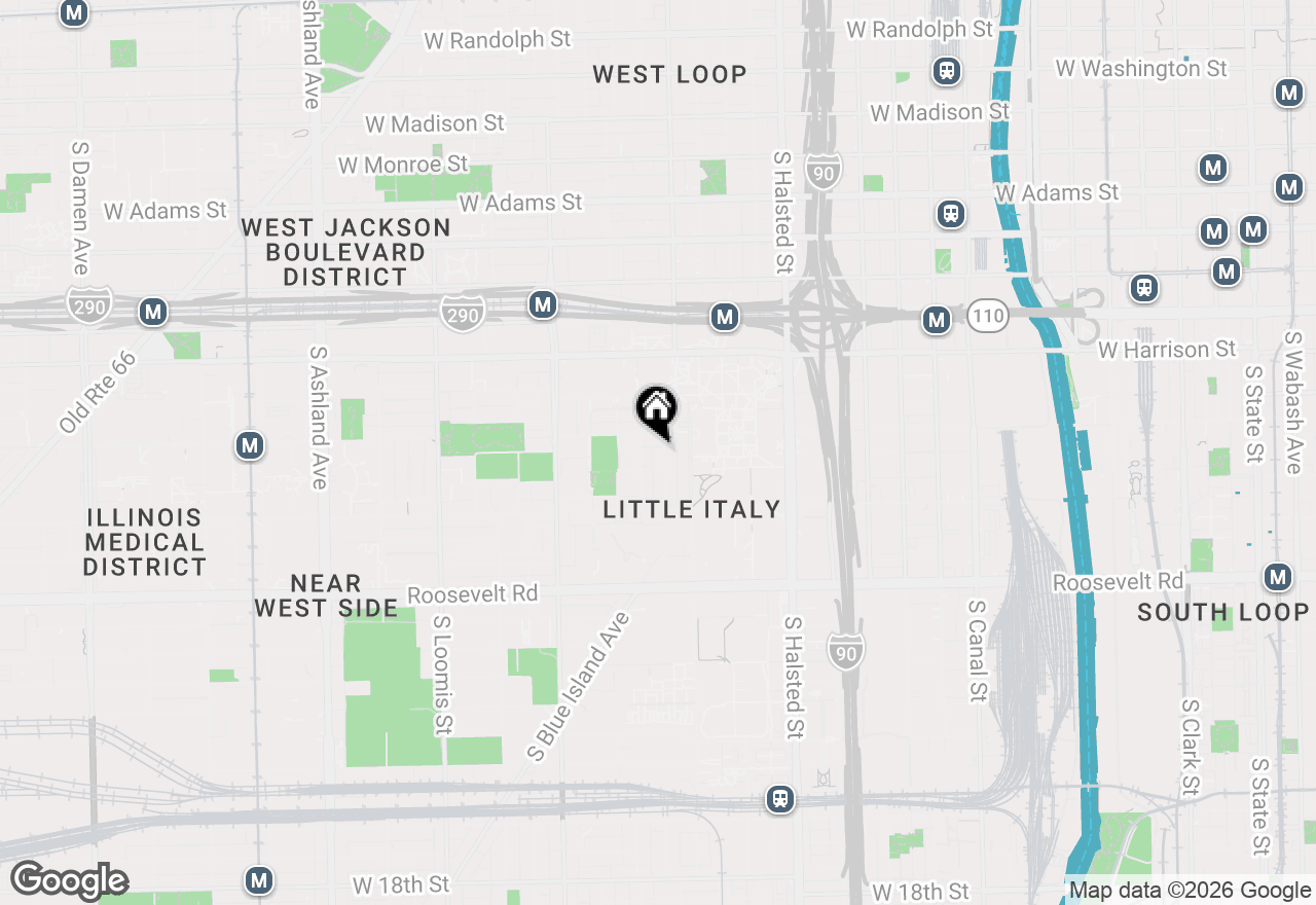 Map of 818 S Miller Street, Chicago, IL 60607