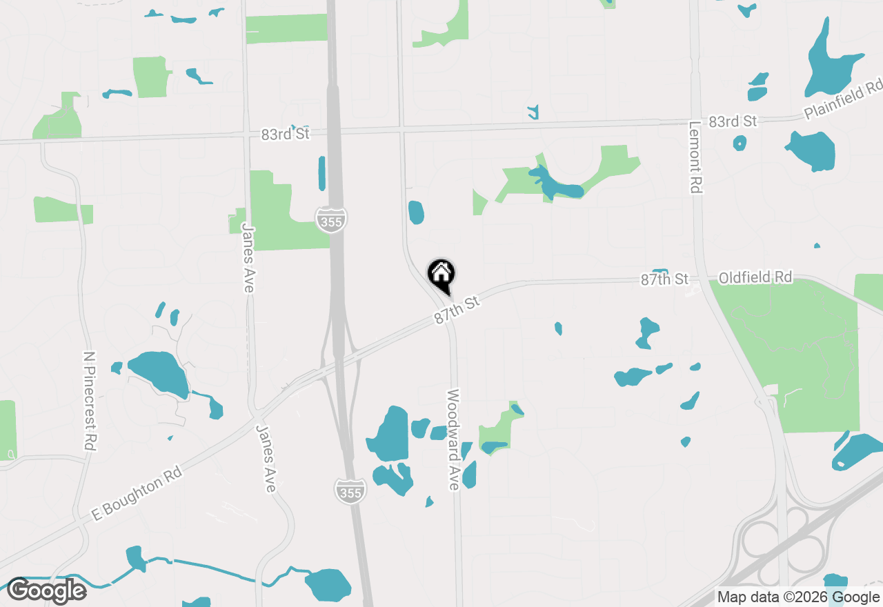 Map of 8505 Woodward Avenue #403, Woodridge, IL 60517