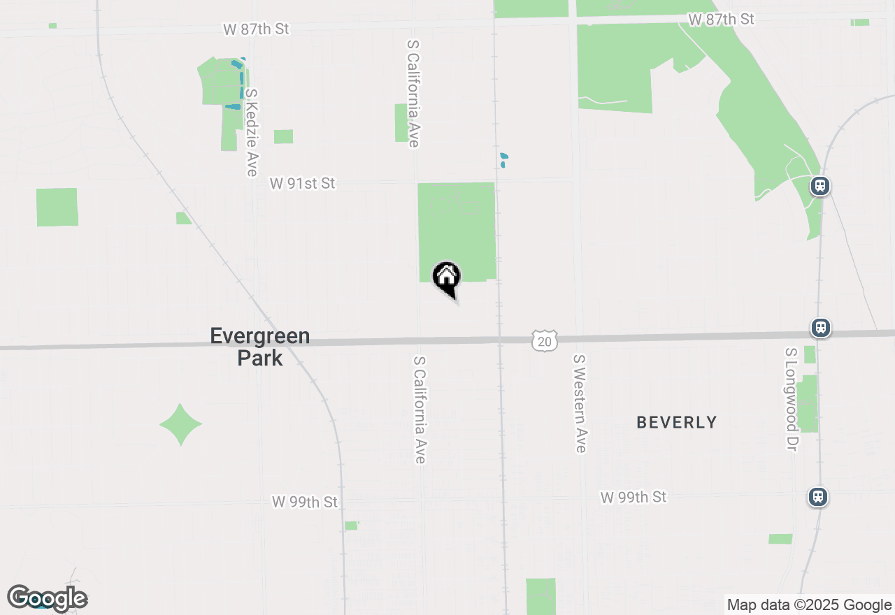 Map of 2719 W 94th Street, Evergreen Park, IL 60805