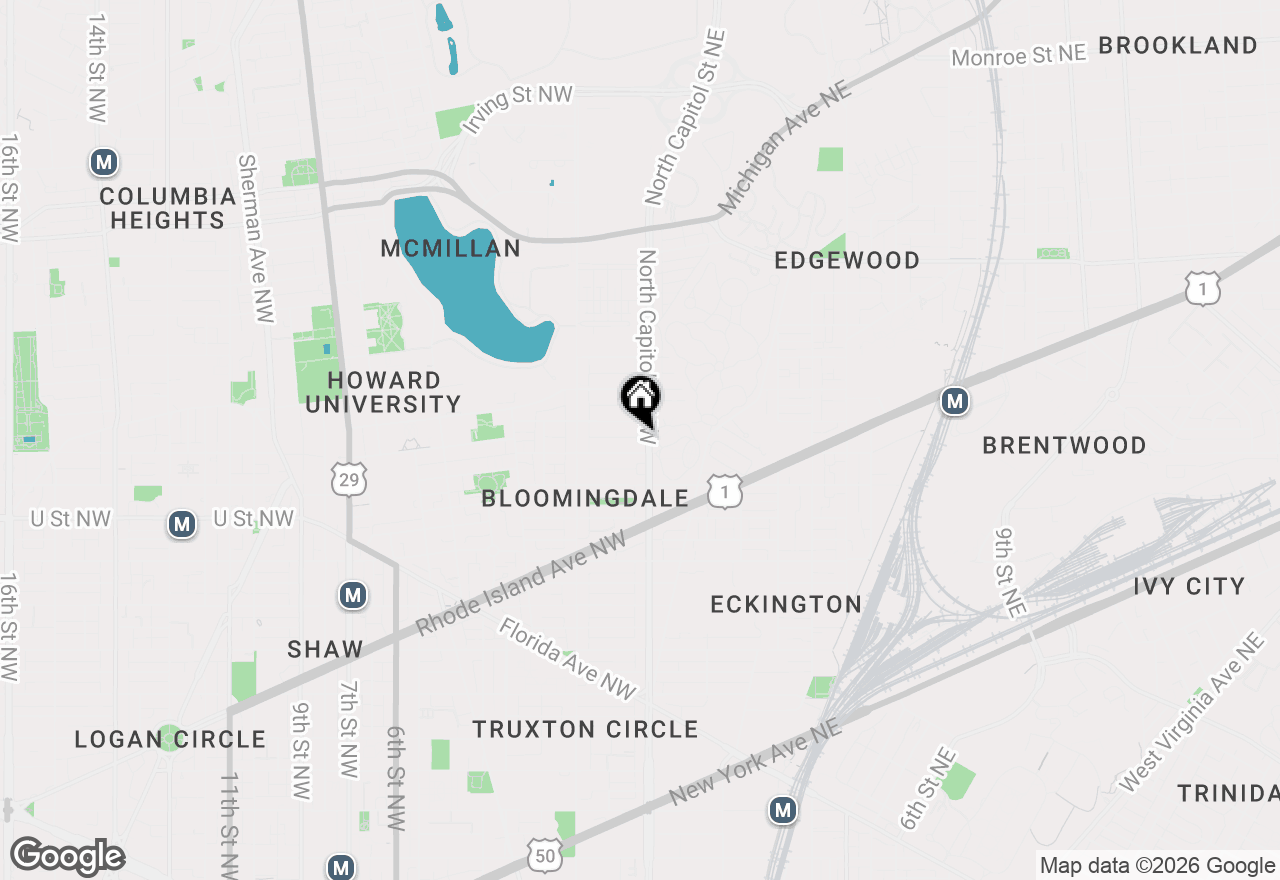 Map of 2212 North Capitol Street Nw, Washington, DC 20002