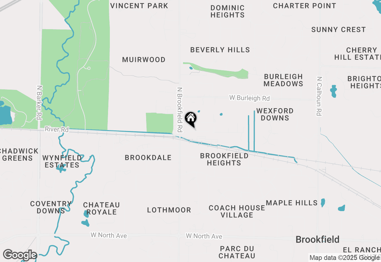 Map of 2905 N 186th St, Brookfield, WI 53045
