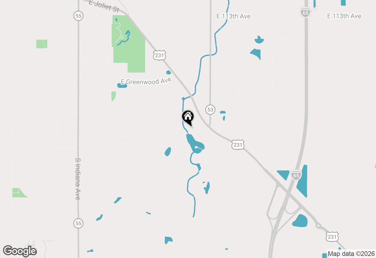 Map of 889 Clearwater Cove W, Crown Point, IN 46307