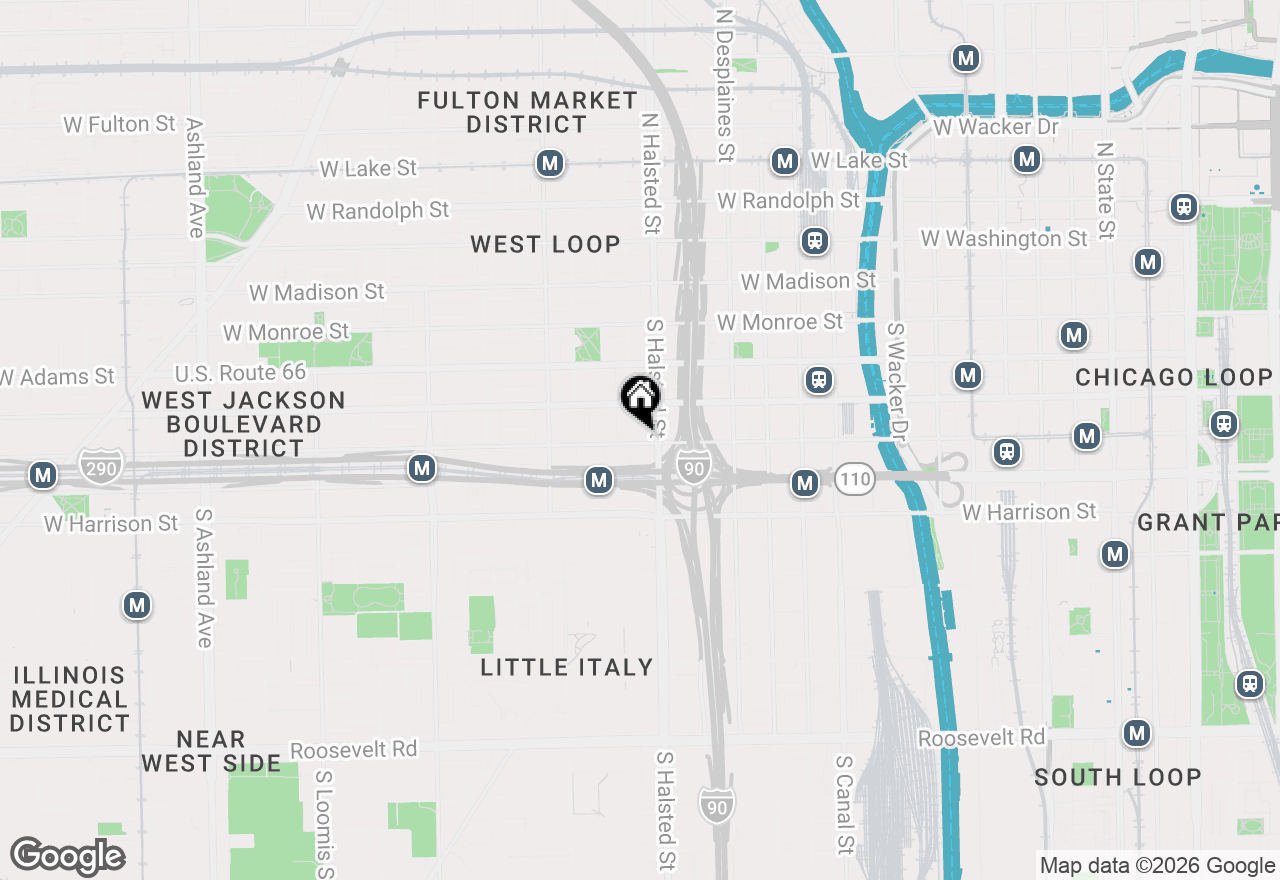 Map of 812 W Van Buren Street #4D, Chicago, IL 60607