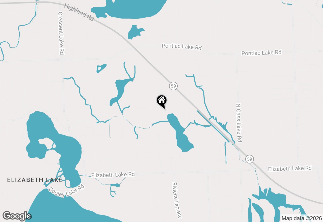 Map of 4105 Crocus Road, Waterford, MI 48328