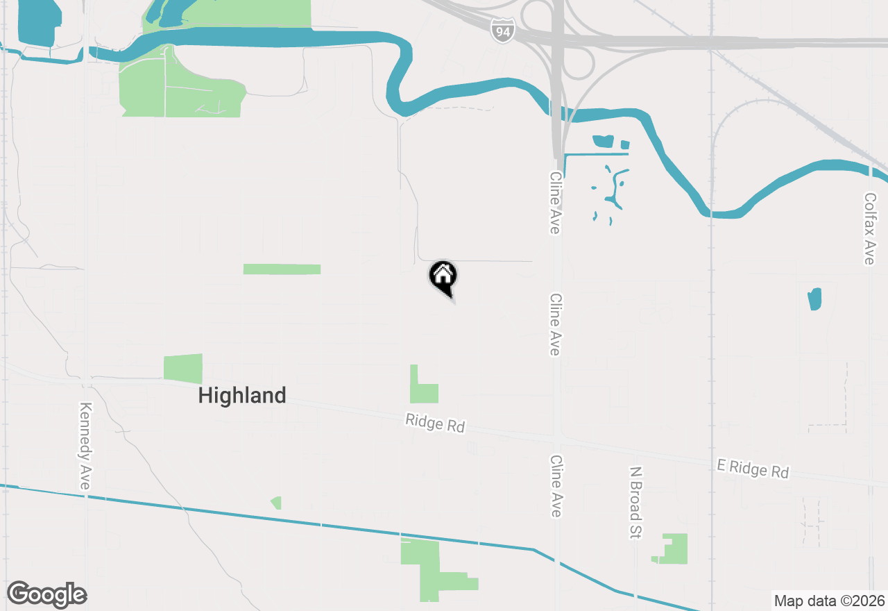 Map of 3721 Sandalwood Drive, Highland, IN 46322