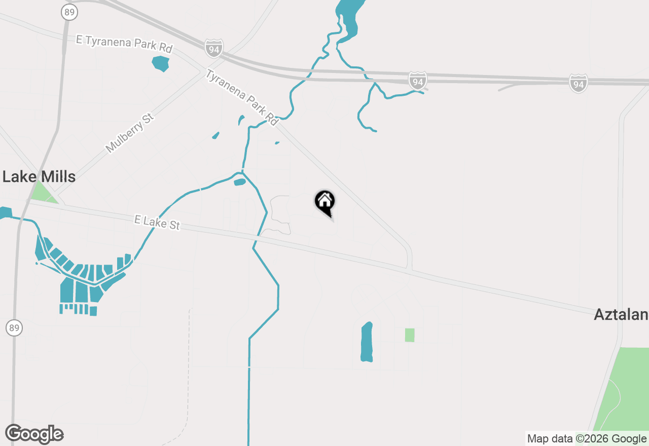 Map of 1040 Center St, Lake Mills, WI 53551