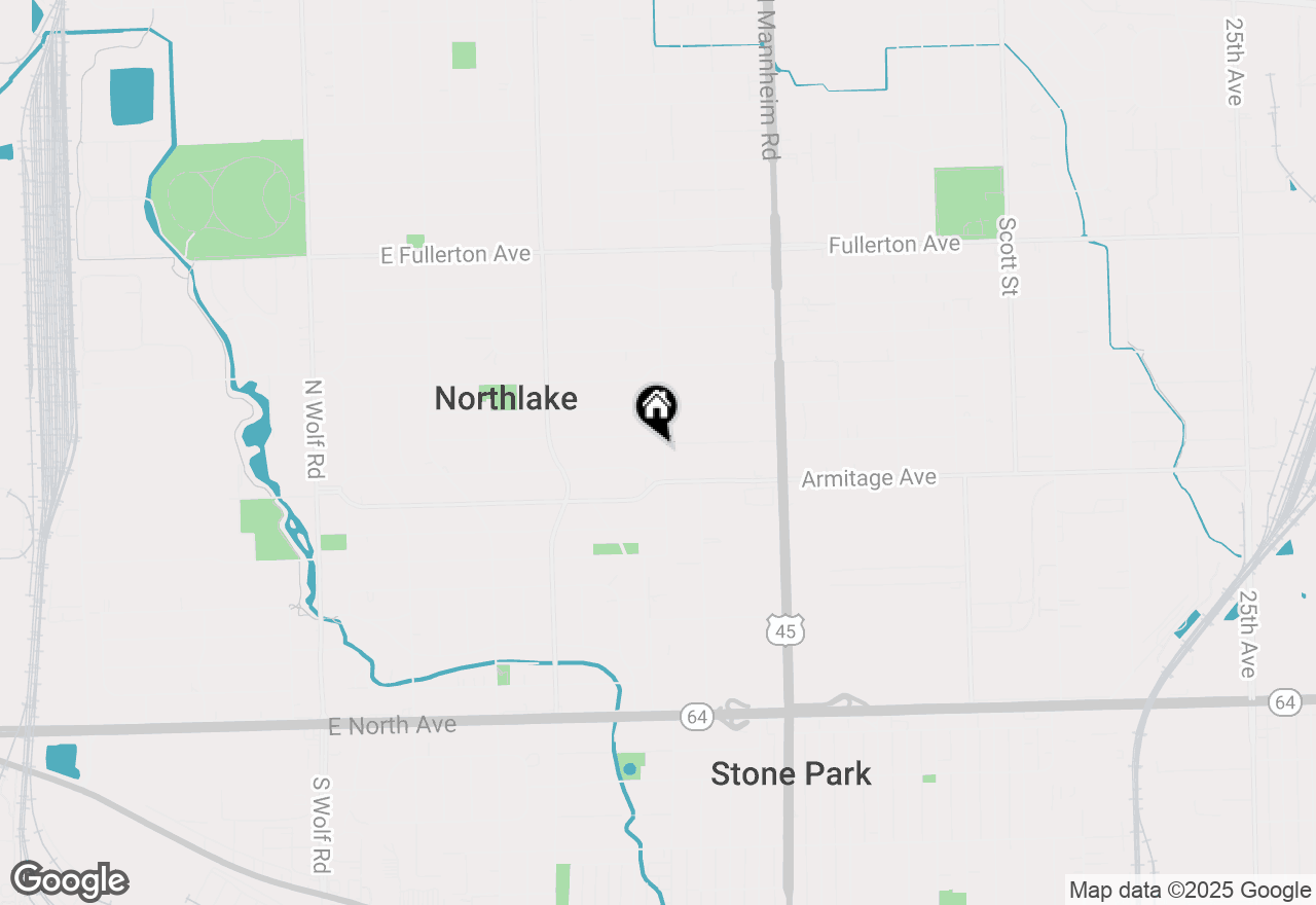 Map of 416 Geneva Avenue, Northlake, IL 60164
