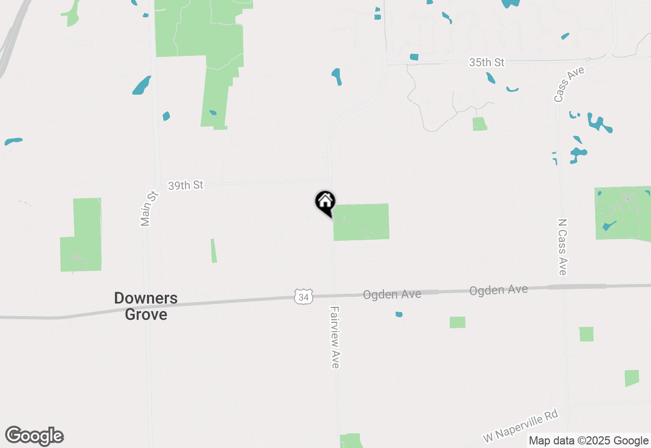 Map of 425 40th Street, Downers Grove, IL 60515