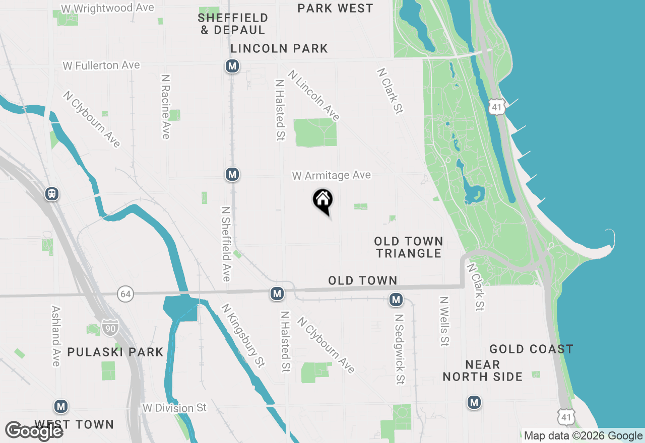 Map of 1848 N Howe Street, Chicago, IL 60614