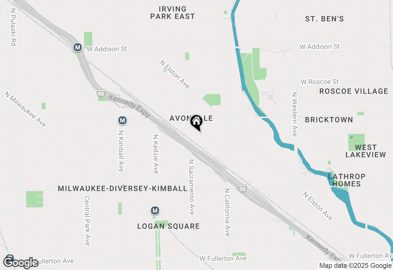 Map of 2952 W Nelson Street #G, Chicago, IL 60618