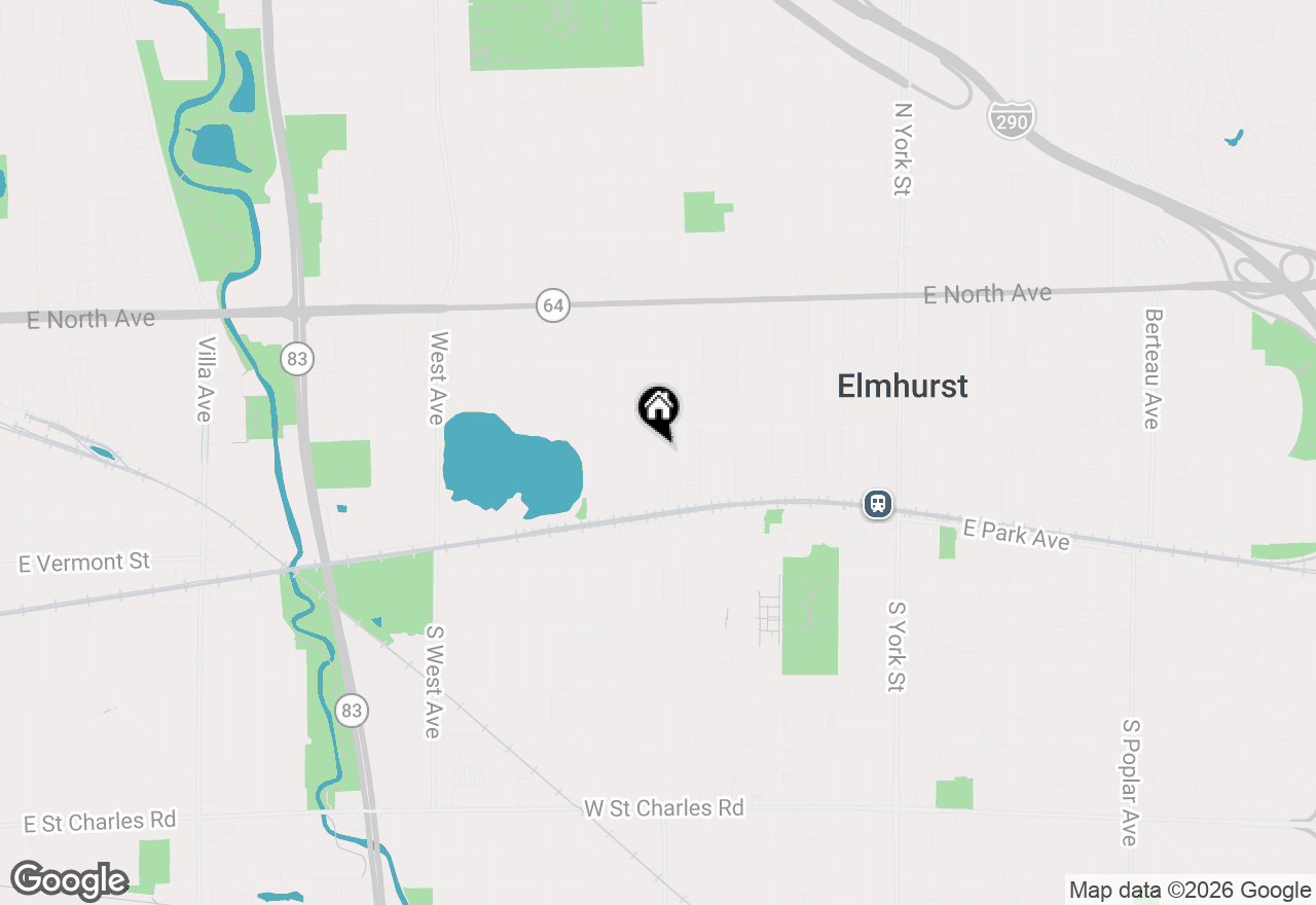 Map of 145 N Walnut Street, Elmhurst, IL 60126