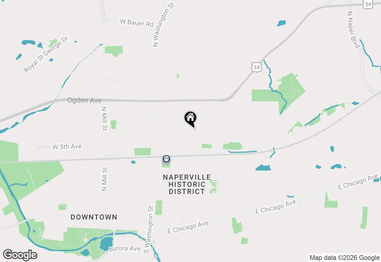 Map of 625 N Loomis Street, Naperville, IL 60563