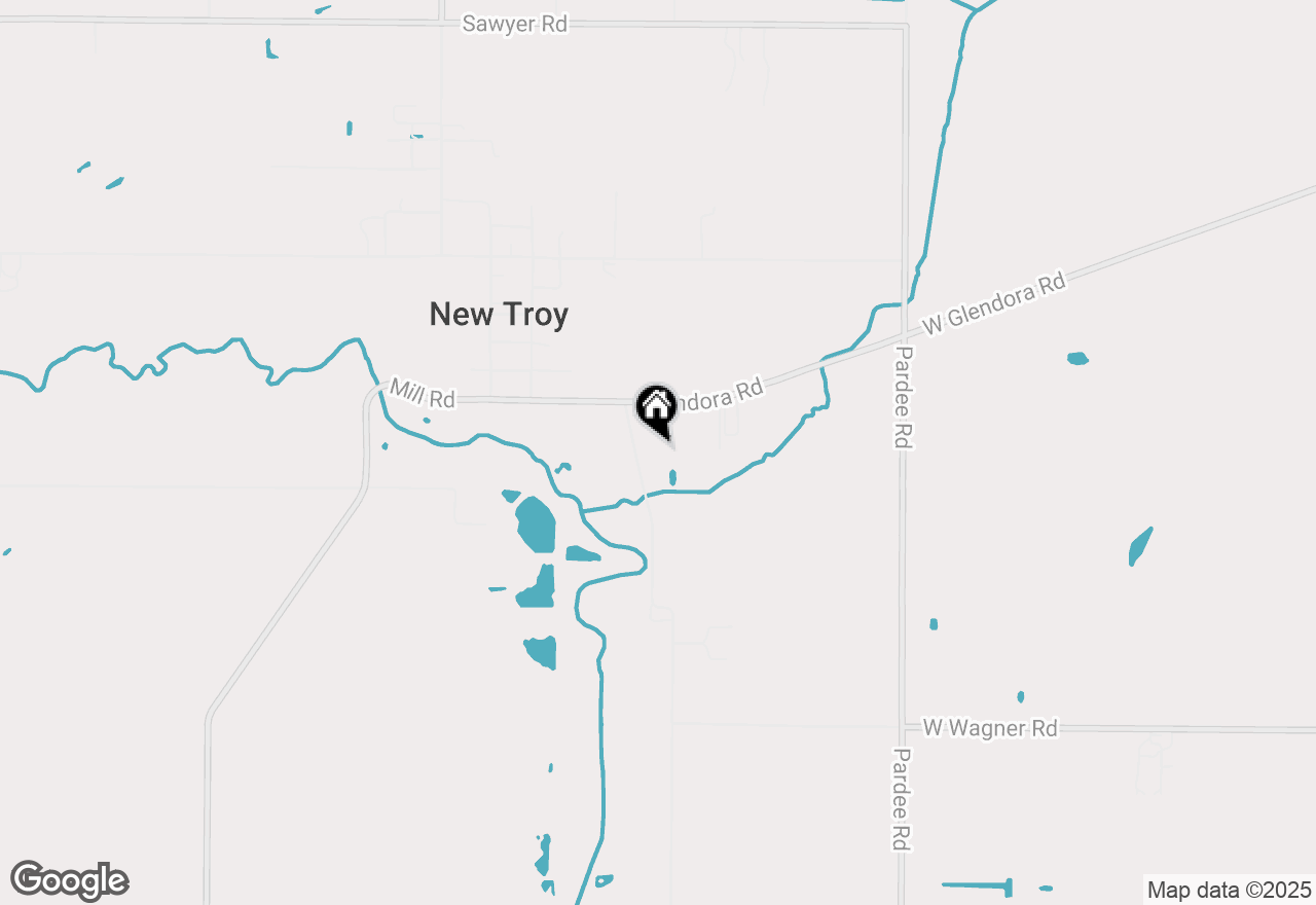 Map of 13613 Log Cabin Road, Three Oaks, MI 49128