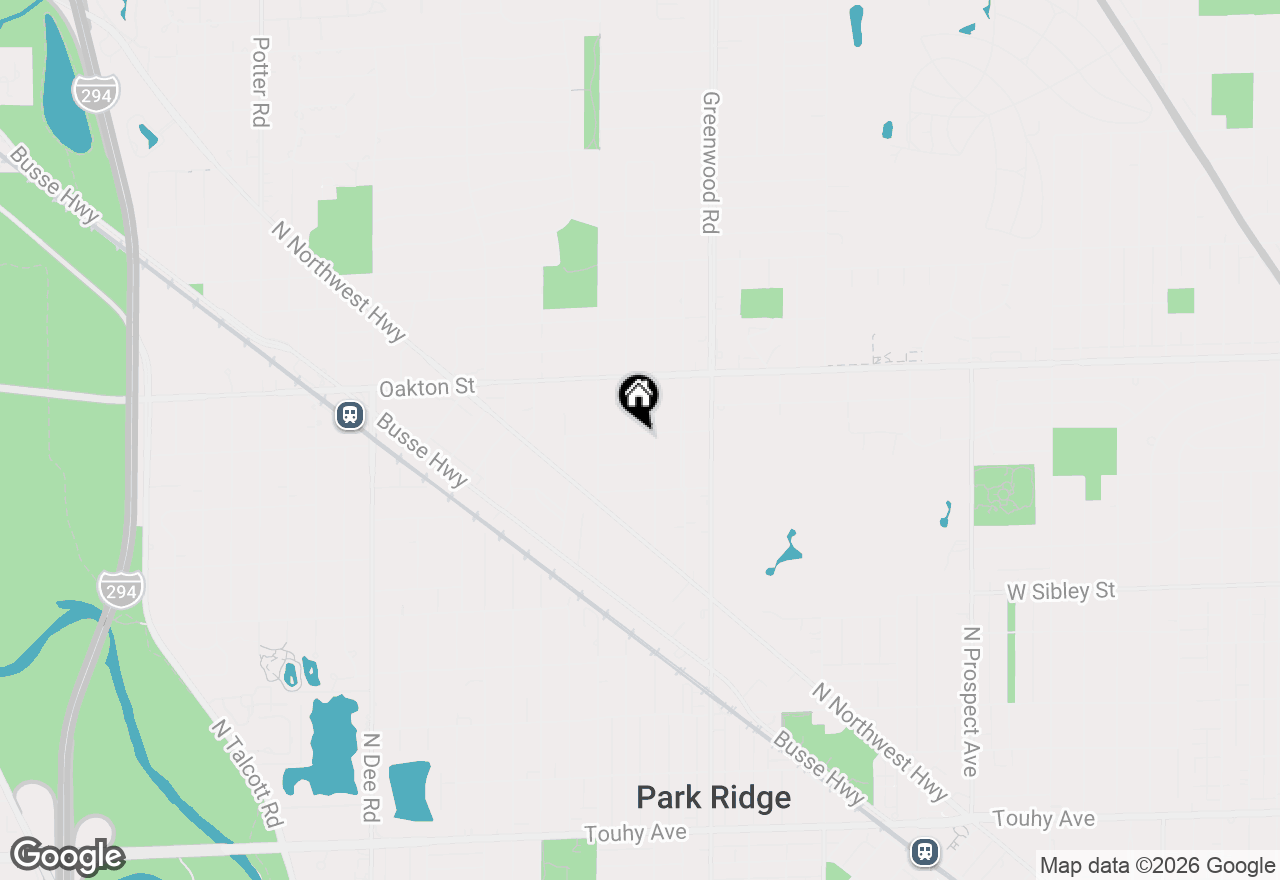 Map of 1410 W Laverne Avenue, Park Ridge, IL 60068